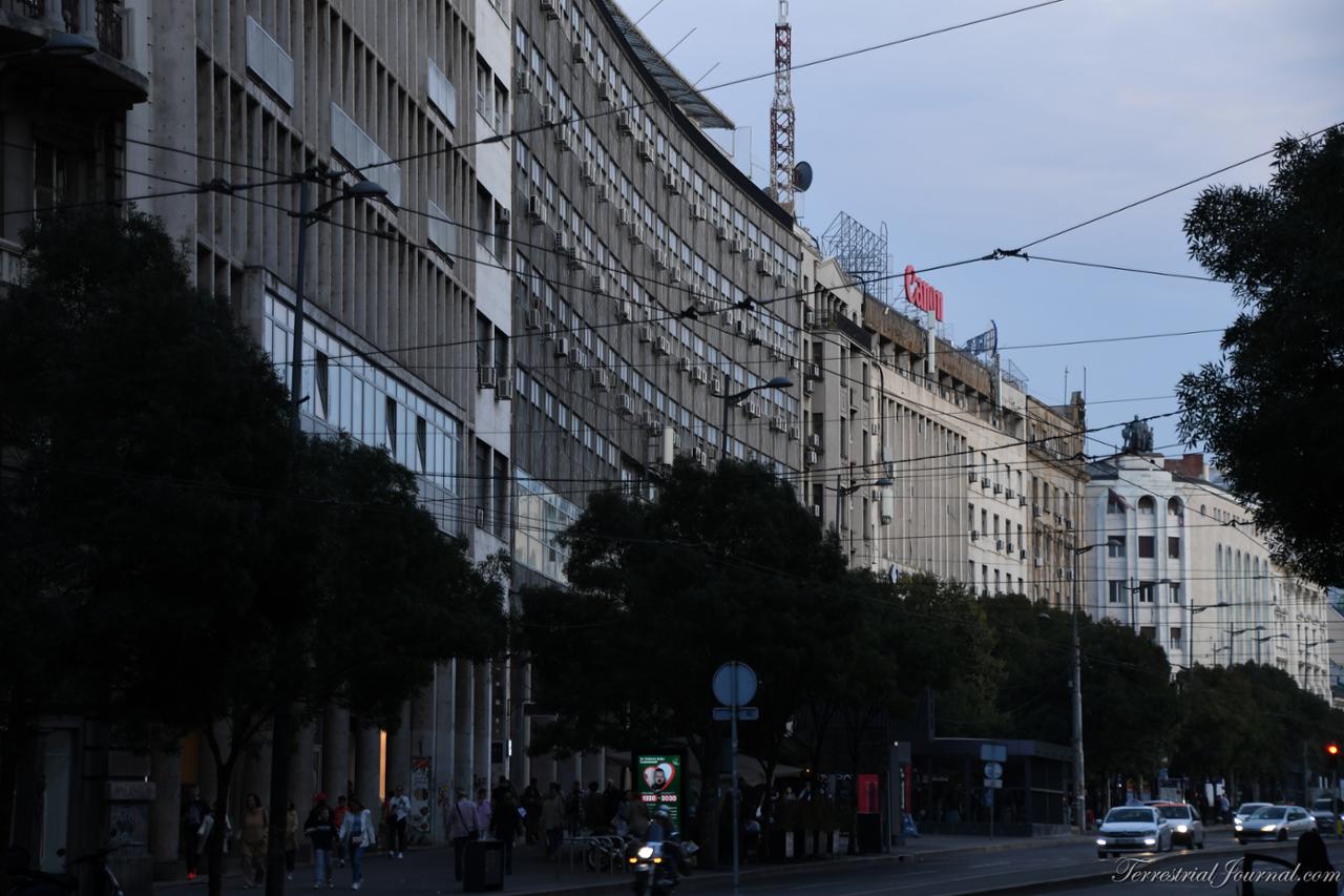 Communist-era buildings on Terazije street