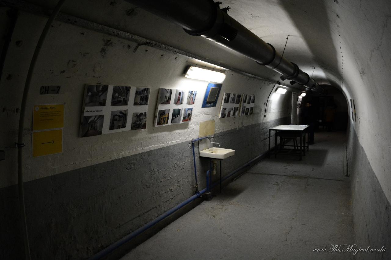 One of the tunnels of Folimanka bunker