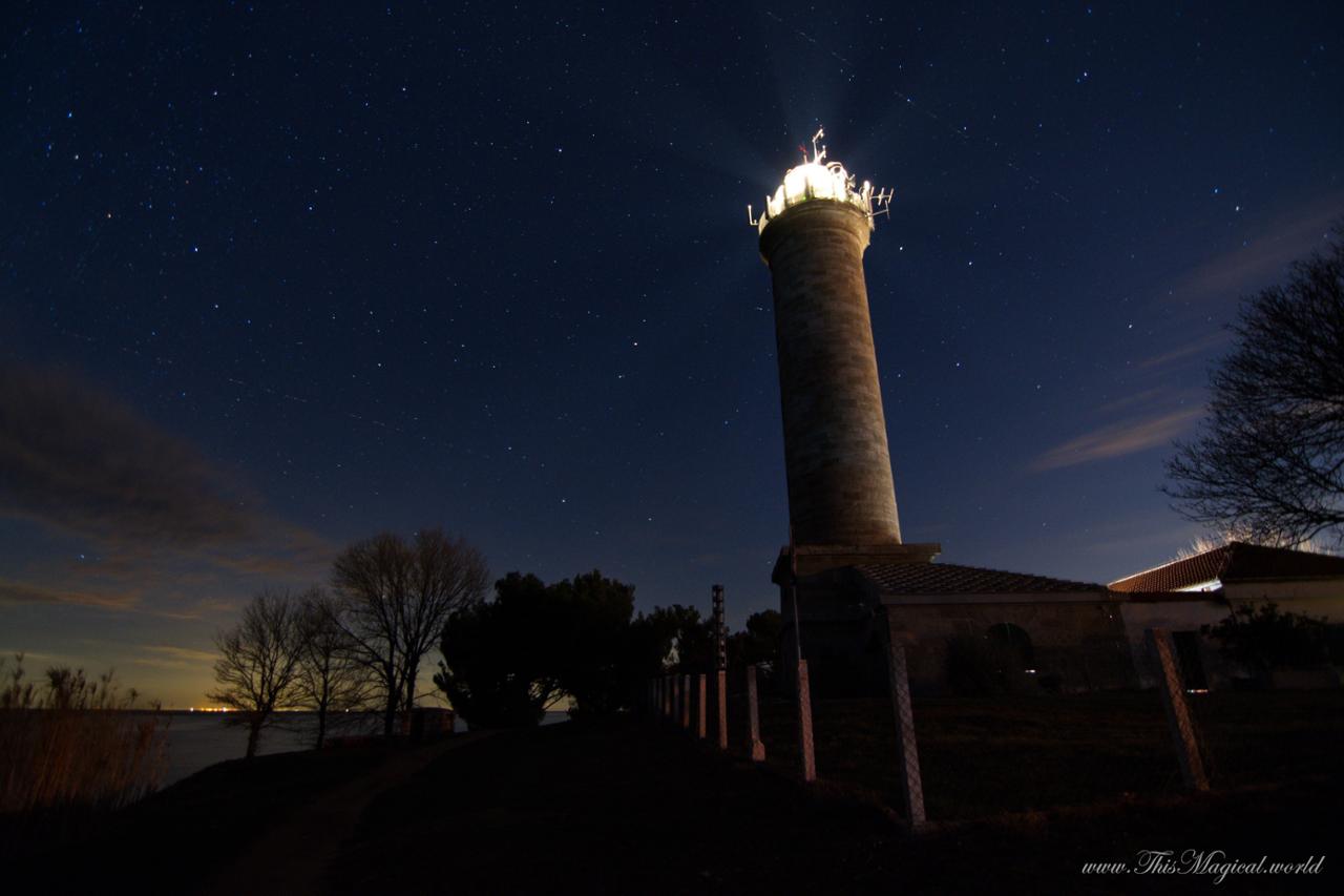 Savudrija lighthouse at night