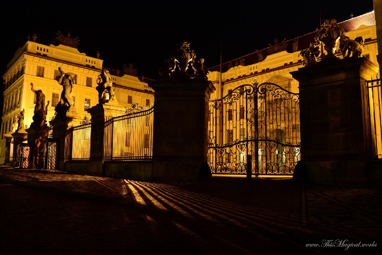 Prague Castle main gates.