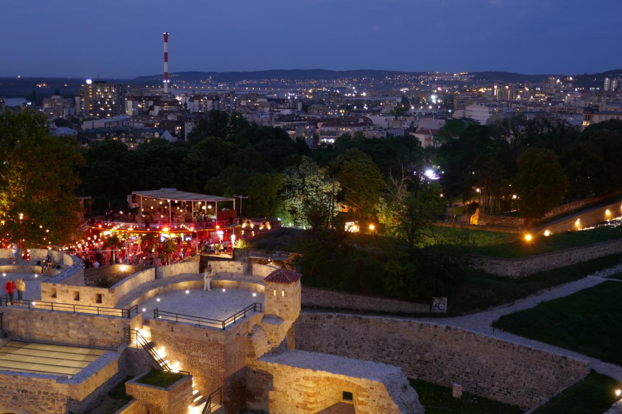 The Belgrade fortress and the North-Eastern part of Belgrade