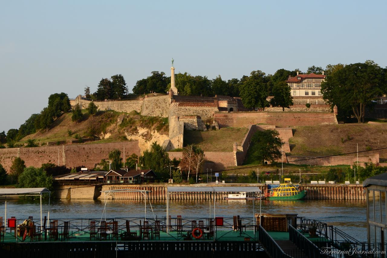 Belgrade Fortress and the Sava river