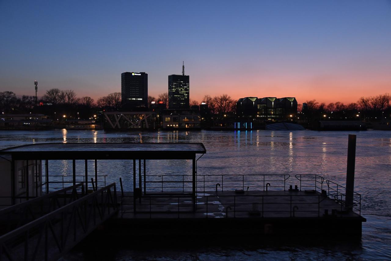 The Sava River near the Contemporary Arts Museum