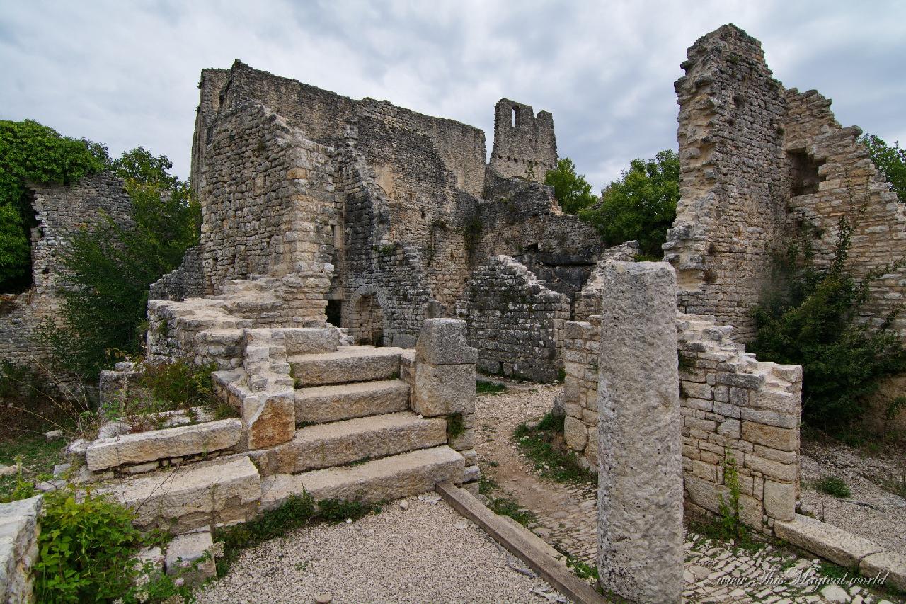 Complex of buildings dominated by the church of St. Sophia