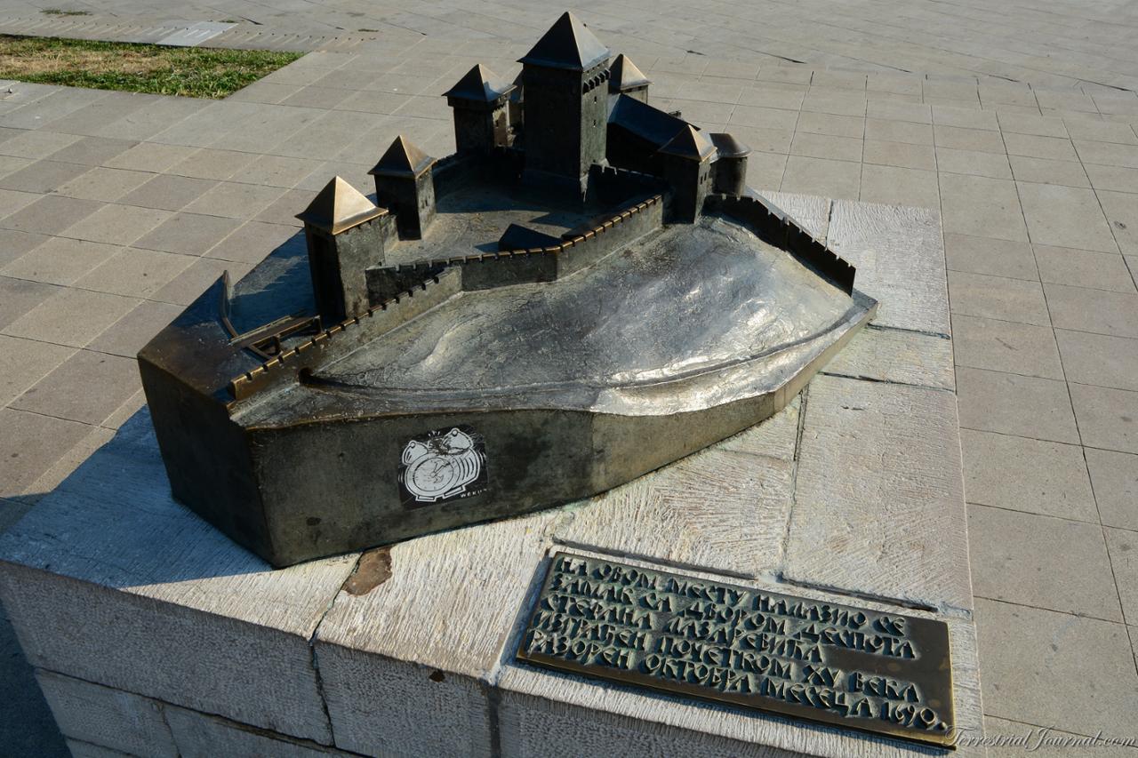 Model of a castle that once stood in the Belgrade fortress, destroyed in 1690