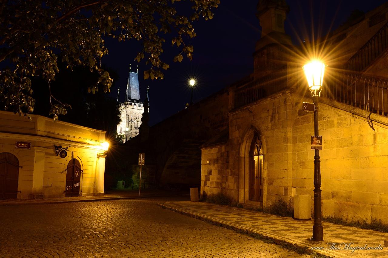 Prague. Kampa island and Charles bridge.