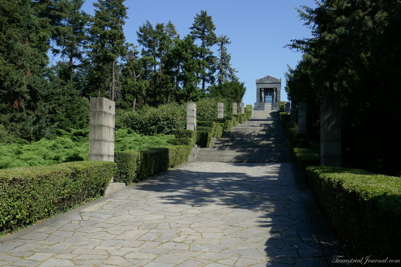 Road to the Monument at Mount Avala