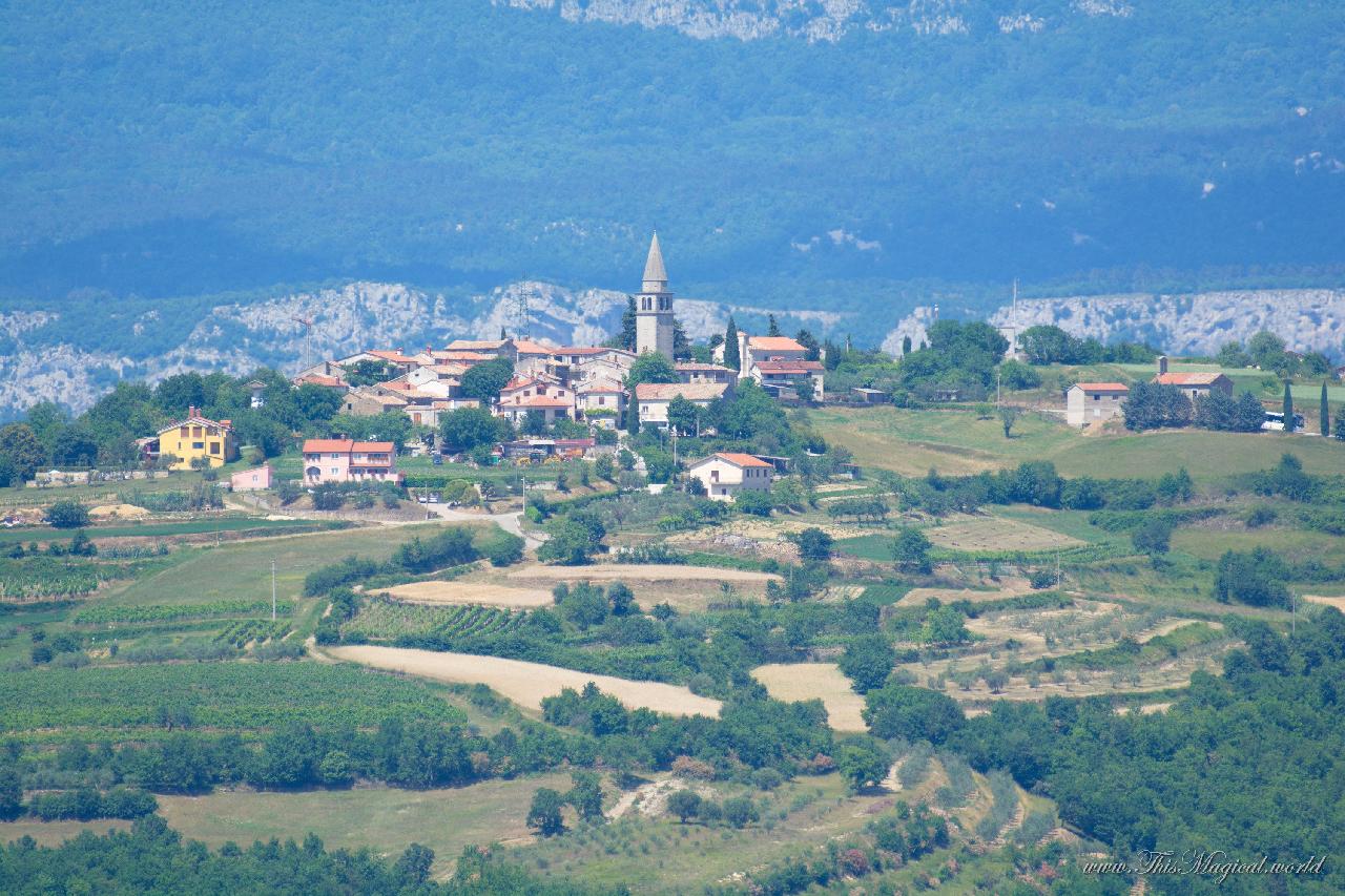 Vrh village near lake Butoniga