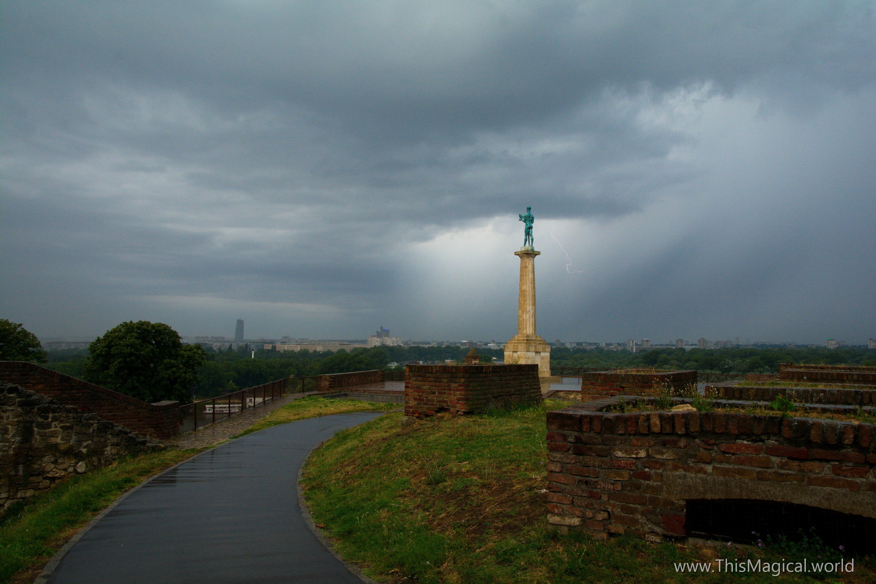 Lightning over Belgrade