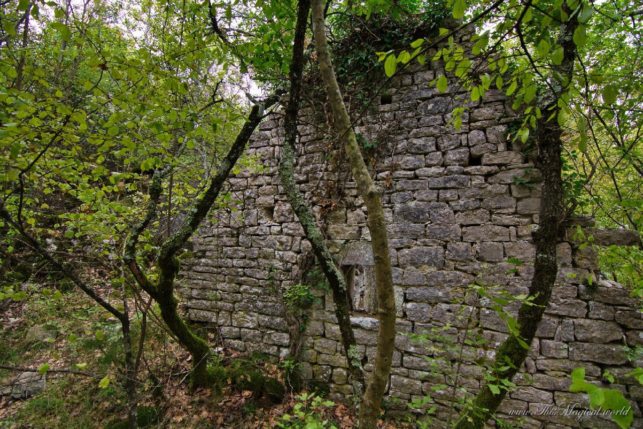 Remains of one of the houses of Dvigrad