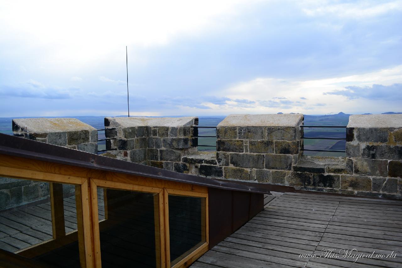 Hazmburk castle. At the top of the White tower