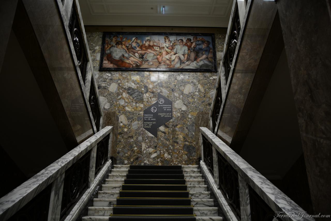 Stairs inside the National Museum