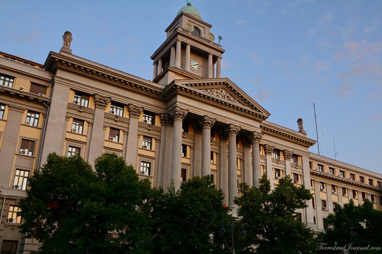 Railways headquarters on Nemanjina street