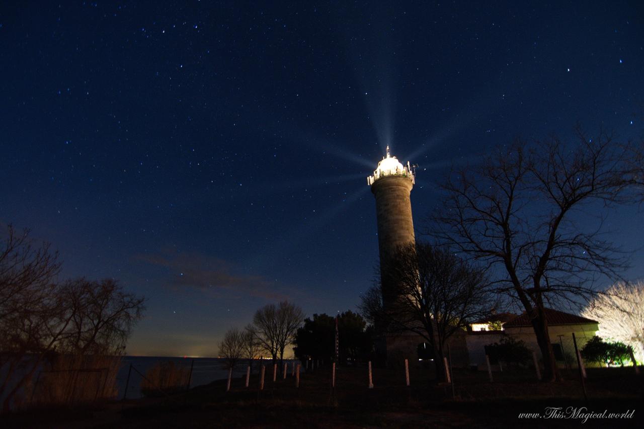 Savudrija lighthouse at night