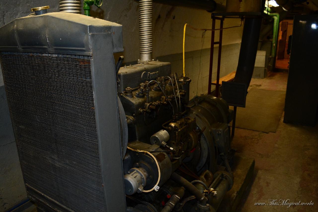 Generator powered by 1955 Skoda engine