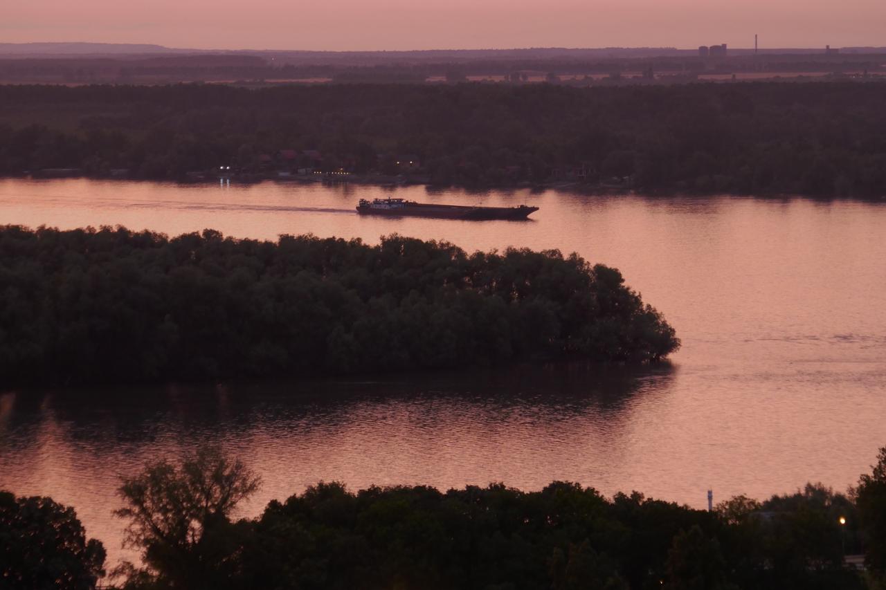 Sunset over the Danube